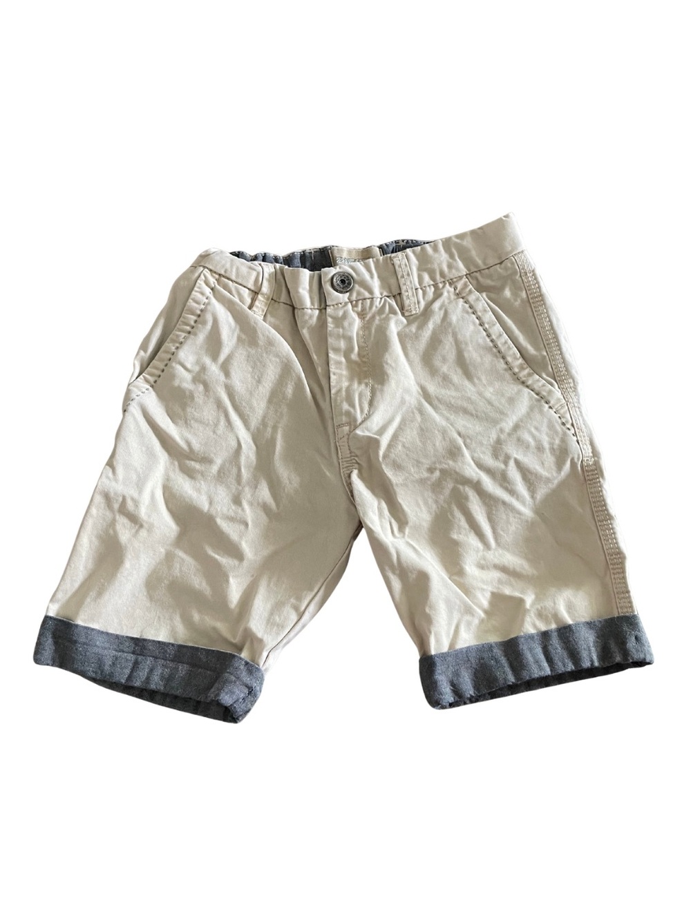 Diesel Beige Chino Shorts with Dark Hem Size 5T Toddler Kids Cargo Mohawk